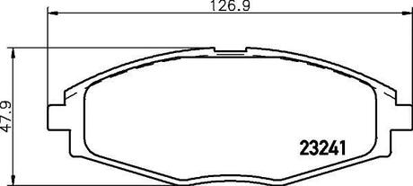 Колодки тормозные дисковые передние Chery QQ/Daewoo Matiz 0.8, 1.0 (03-) Nisshinbo NP6006 (фото 1)