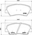 Колодки тормозные дисковые передние Hyundai Accent, i20, Elantra/Kia Rio III 1.4, 1.6, 1.8 (11-) (NP6015) NISSHINBO