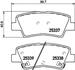 Колодки тормозные дисковые задние Kia Soul/Hyundai Sonata 1.6, 2.0, 2.4, 3.0 (05-) (NP6020) NISSHINBO