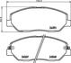Колодки тормозные дисковые передние Hyundai Santa Fe 2.0, 2.2 (12-) (NP6030) NISSHINBO