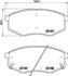 Колодки тормозные дисковые передние Hyundai i20 1.4, 1.6 (10-) (NP6039) NISSHINBO