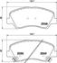 Колодки тормозные дисковые передние Hyundai Accent, i20/Kia rio 1.2, 1.4, 1.6 (11-) (NP6041) NISSHINBO