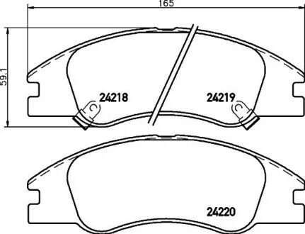Гальмівні колодки KIA Cerato "F "04>> Nisshinbo NP6051