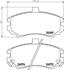 Колодки тормозные дисковые передние Hyundai Elantra 1.6, 1.8, 2.0 (00-06) (NP6079) NISSHINBO