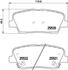 Колодки тормозные дисковые задние Hyundai Santa Fe/Kia Sportage 2.0, 2.2, 2.4 (09-) (NP6083) NISSHINBO