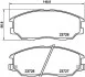 Колодки тормозные дисковые передние Hyundai Terracan 2.9, 3.5 (03-06) (NP6092) NISSHINBO