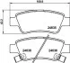 Колодки тормозные дисковые задние Honda CR-V III 2.0, 2.2, 2.4 (06-) (NP8014) NISSHINBO