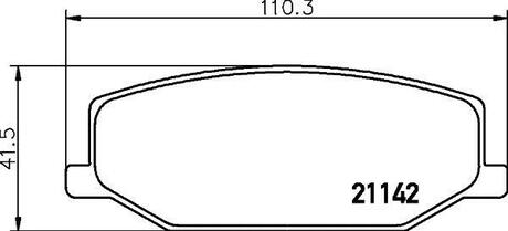 Колодки гальмівні дискові Suzuki Jimny 1.3 (98-) Nisshinbo NP9006