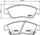 Колодки тормозные дисковые передние Suzuki Leana 1.4 1.6 (02-06) (NP9013) NISSHINBO