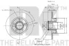Диск тормозной Niss Opel Ren 01- NK 203658 (фото 3)