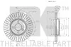 Диск гальмівний 34116858651 BMW NK 204034 (фото 3)