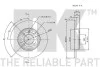 Диск гальмівний передній VW Caddy II/III/IV/Passat/Vento 1.4-2.0 88-04 NK 204728 (фото 3)
