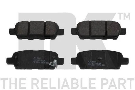 Колодки тормозные дисковые Nissan X-Trail 01- NK 222257