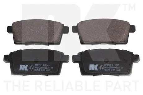 Колодки гальмiвнi зад. Mazda CX-7 2.3IT 06-, CX-9 06- NK 223257