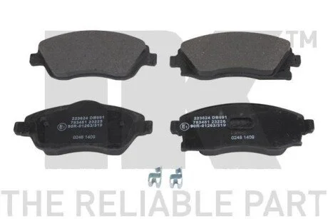 Колодки тормозные дисковые CORSA C 9/00- NK 223624