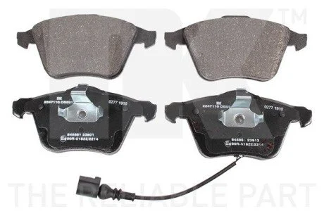 Гальмівні колодки Audi A3 Seat Leon Skoda Superb II VW Cc, Eos, Golf Plus, Golf V, Passat, Passat CC 1.2-3.6 05.03-12.16 NK 2247110