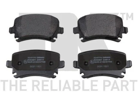 Колодки тормозные дисковые Audi Quattro 03- NK 224775