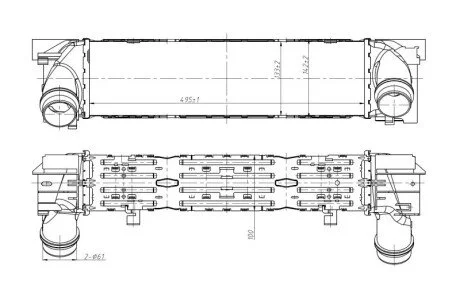 Інтеркулер BMW 1 (F20), 1 (F21), 2 (F22, F87), 2 (F23), 3 (F30, F80), 3 (F31), 3 GRAN TURISMO (F34), 4 (F32, F82), 4 (F33, F83), 4 GRAN COUPE (F36) 1.5-3.0H 11.11- NRF 309097