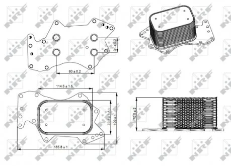 Охладитель смазки NRF 31273