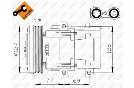 Компресор кондиціонера NRF 32061