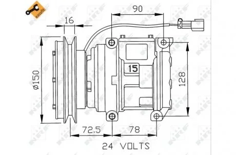 Компрессор кондиционера NRF 32243