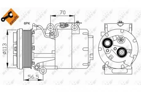 Автозапчастина NRF 32722