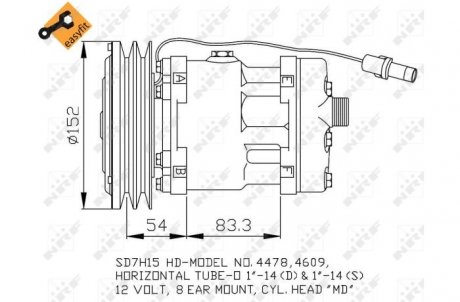 Компрессор кондиционера NRF 32756