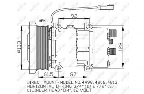 Компресор кондиціонера NRF 32758