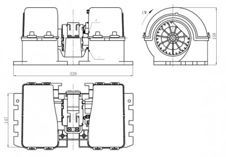 Вентилятор салона NRF 34263