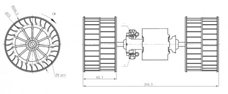 Вентилятор салону NRF 34284