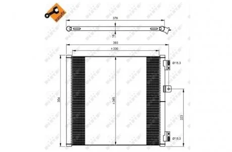 Радиатор кондиционера NRF 350204