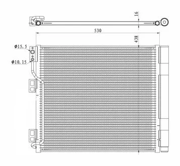 Радіатор кондиціонера NRF 350327