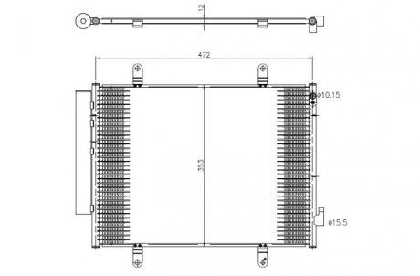 CHЈODNICA KLIMY SUZUKI CELERIO 14- NRF 350371 (фото 1)