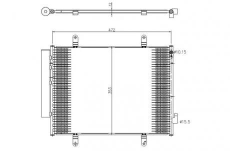 CHЈODNICA KLIMY SUZUKI CELERIO 14- NRF 350371 (фото 1)