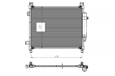 Радіатор кондиціонера NRF 350420
