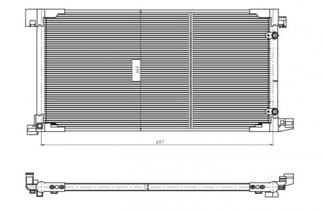 Радиатор кондиционера NRF 350449