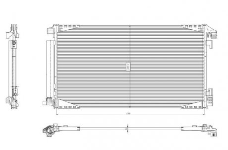 SKRAPLACZ KLIMATYZACJI TOYOTA C-HR 17- NRF 350455 (фото 1)