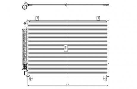 Радиатор кондиционера NRF 350461