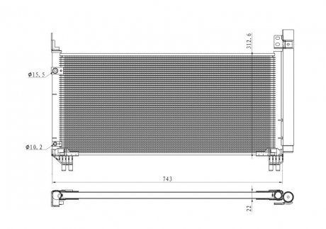 Радиатор кондиционера NRF 350466