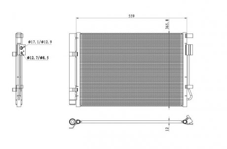 Радиатор кондиционера NRF 350496