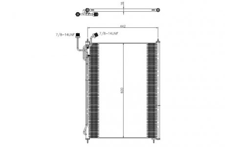 Радіатор кондиціонера NRF 350503