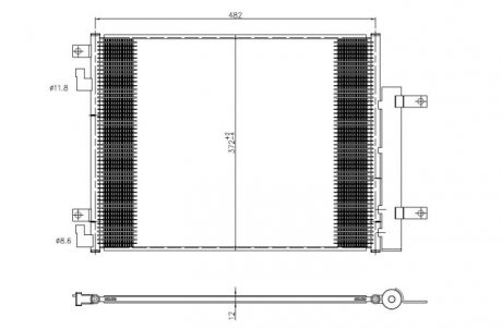 Радиатор кондиционера NRF 350506