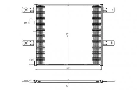 Радіатор кондиціонера NRF 350508