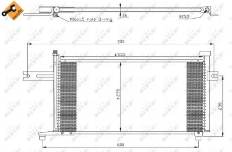Радіатор кондиціонера NRF 35315
