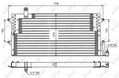 Конденсер кондиционера (выр-во Nissens) NRF 35534