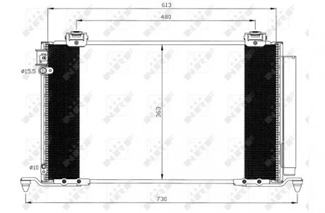 Радіатор кондиціонера NRF 35595