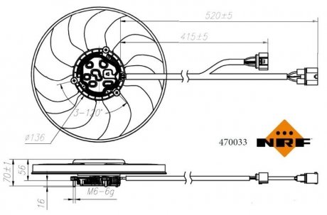 Автозапчасть NRF 470033