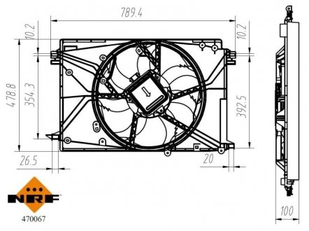 Автозапчастина NRF 470067