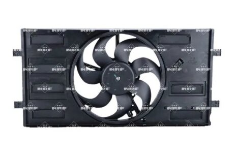 Вентилятор радіатора (з корпусом) SEAT IBIZA V, SKODA FABIA IV, VW POLO VI 1.0 01.17- NRF 470145