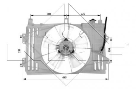 Вентилятор радиатора NRF 47053